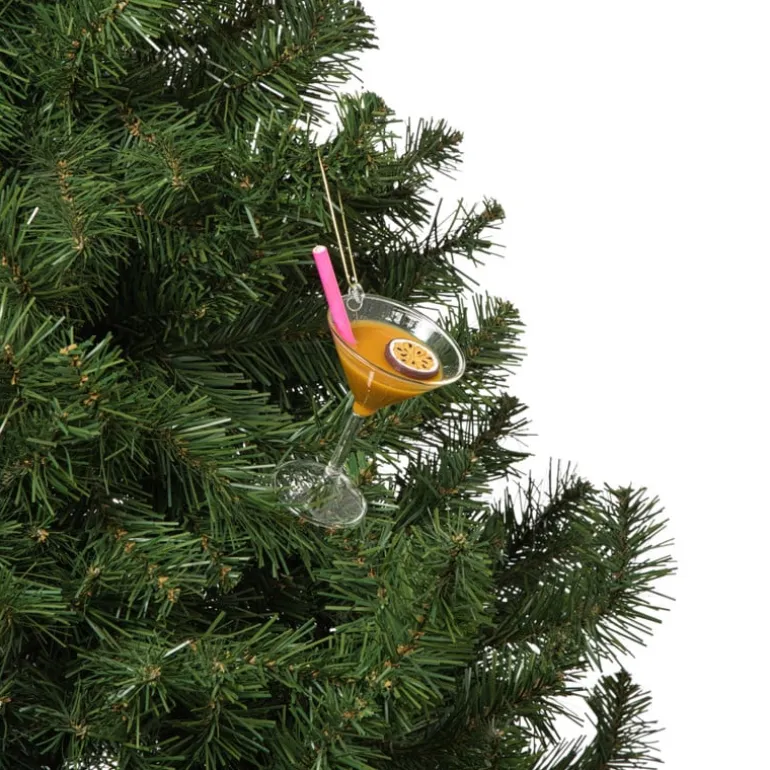 Kersthanger pornstar martini - multikleur - 9.5x7.5x6.5 cm