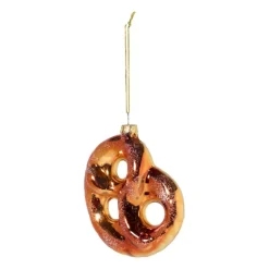 Kersthanger pretzel - glas - 11.5x11x2.9 cm