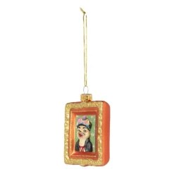 Kersthanger schilderij hond - diverse varianten - glas
