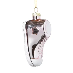 Kersthanger sneaker - roze - 9.2x4.8x3.5 cm