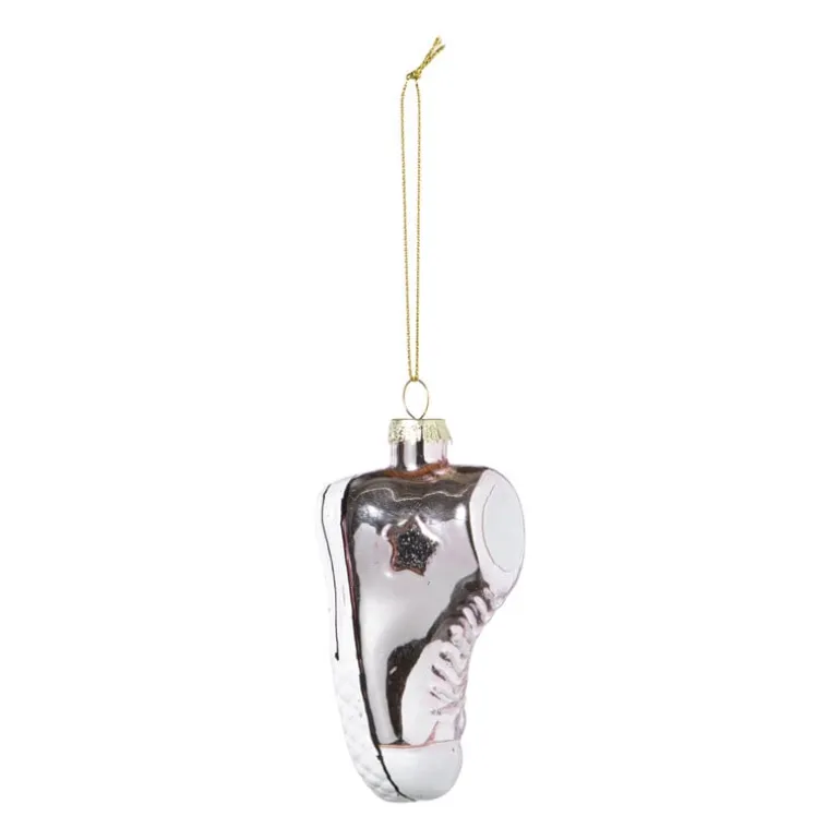 Kersthanger sneaker - roze - 9.2x4.8x3.5 cm