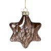 Kersthanger ster - zwart - 8x8x4 cm
