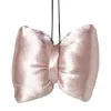 Kersthanger strik - roze - 8x9.5x1.5 cm