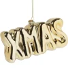 Kersthanger XMAS - glas - 7.5x15x3.5 cm
