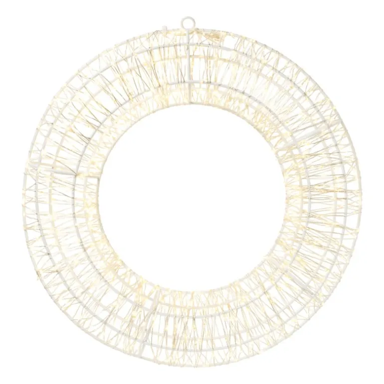 Kerstkrans met LED lampjes - warm wit - ø36 cm