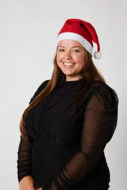 Kerstmuts - rood/wit