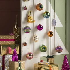 Kerstpapier hotstamp - diverse varianten - set van 2