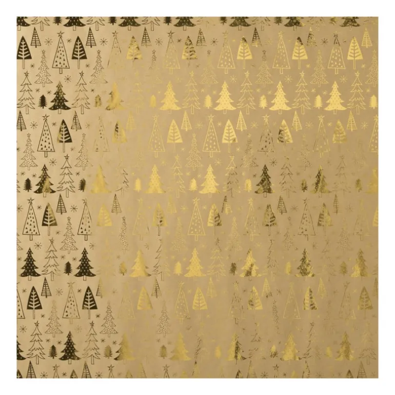 Kerstpapier hotstamp - diverse varianten - set van 2