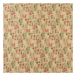 Kerstpapier kraft - diverse varianten - 200x70 cm