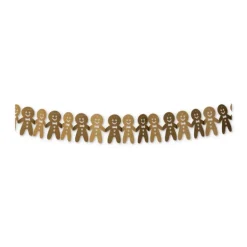 Kerstslinger gingerbread - bruin - 3.2 meter