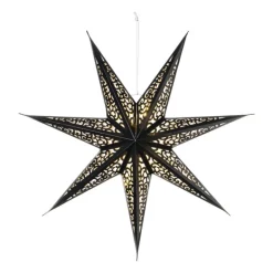 Kerstster papier - bruin - 60 cm