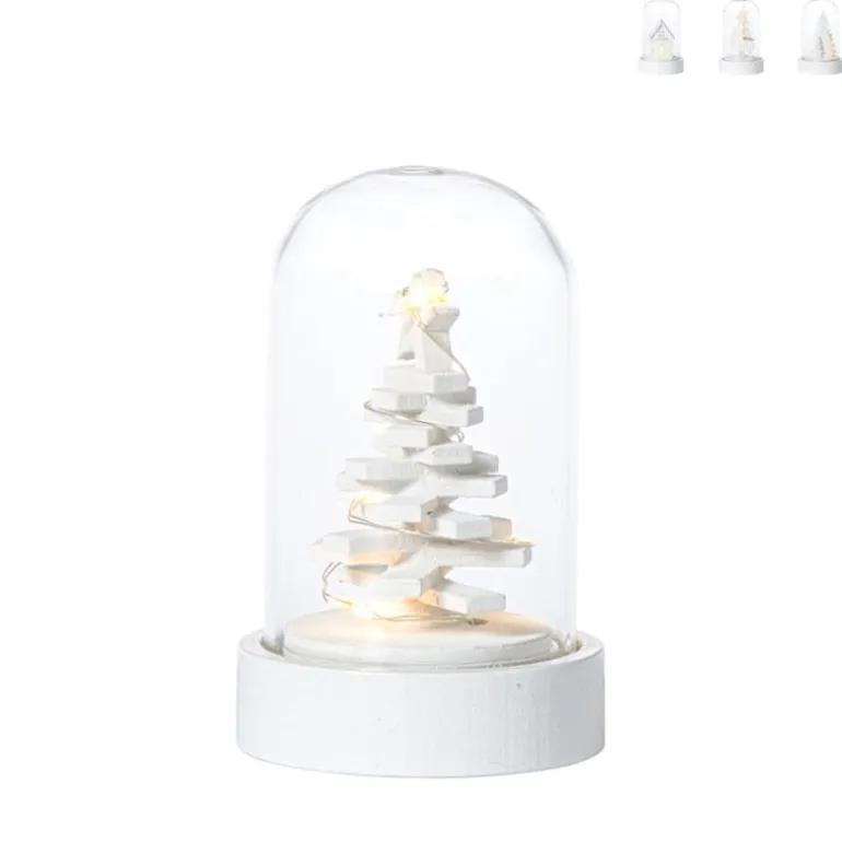 Kerststol met kerstfiguur en LED - diverse varianten