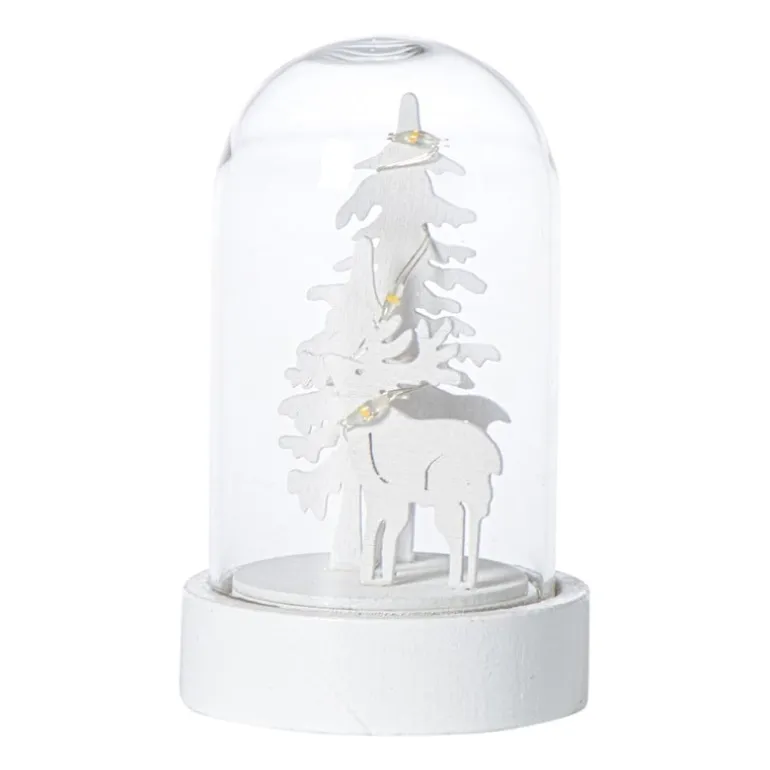 Kerststol met kerstfiguur en LED - diverse varianten