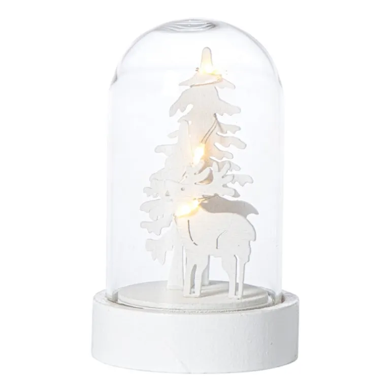 Kerststol met kerstfiguur en LED - diverse varianten