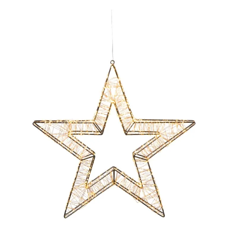 Kerstverlichting ster groot - warm wit - 58 cm