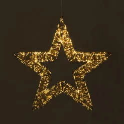 Kerstverlichting ster groot - warm wit - 58 cm