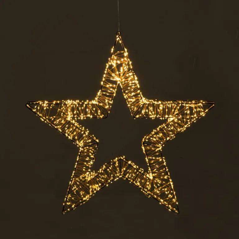 Kerstverlichting ster groot - warm wit - 58 cm