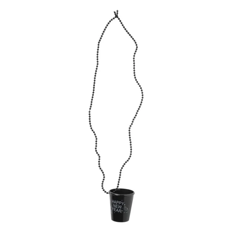 Ketting shotglas NY - diverse kleuren - 80 cm