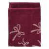 Keukendoek strikjes - bordeauxrood/roze - 50x50 cm