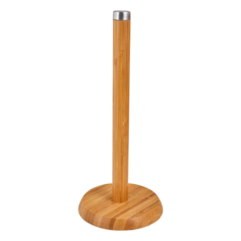 Keukenrolhouder bamboe - ⌀14x33 cm