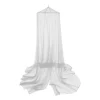Klamboe met ring - 2-persoons - wit - ⌀60x230x1000 cm