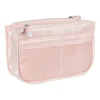 Koffer/tas organizer - roze - 23.5x7x14 cm