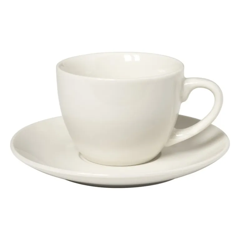 Koffiekopje wit - porselein - 190 ml