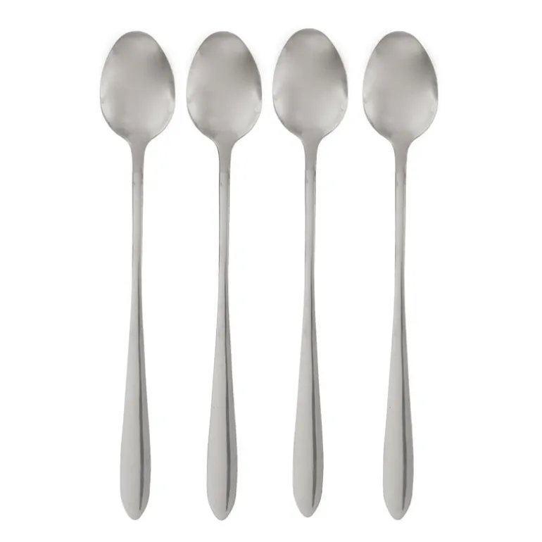 Koffielepels - lang - set van 4