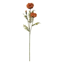 Kunstbloem hortensia - oranje - 62 cm