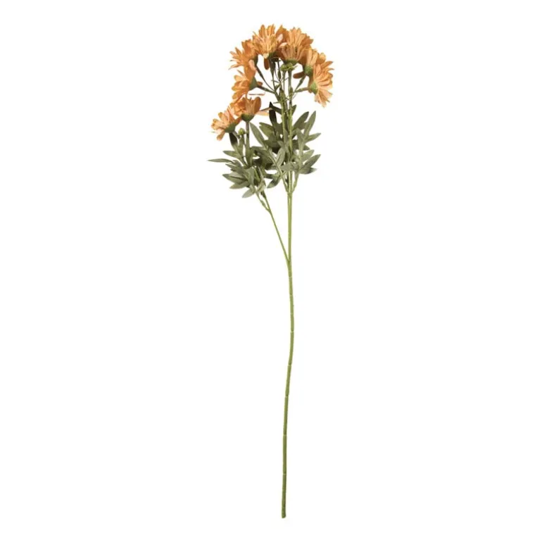 Kunstbloem madelief - oranje - 66 cm