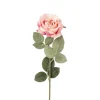 Kunstbloem roos - roze - 64 cm
