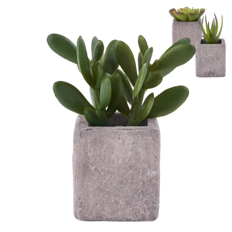 Kunstplantje in pot met magneet - diverse varianten