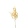 Kunsttak waaier - beige - 74 cm