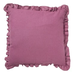 Kussen ruches - roze - 45x45 cm