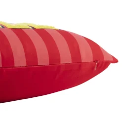 Kussen smile - roze/geel - 30x50 cm
