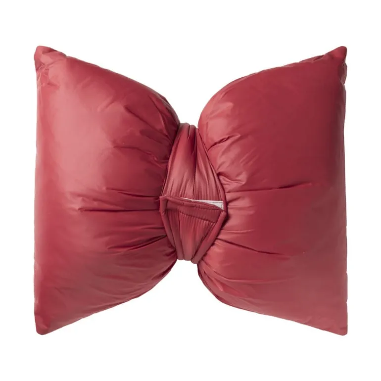Kussen strik - rood - 40x35 cm