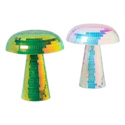 Lamp disco paddenstoel - groen - ø15x18 cm