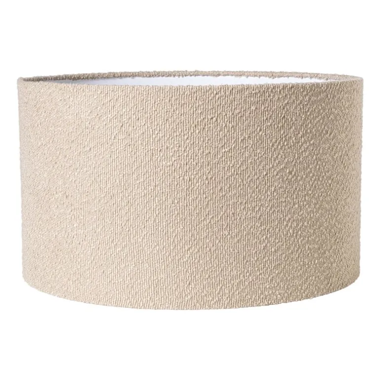 Lampenkap bouclé - beige - ø45x26 cm