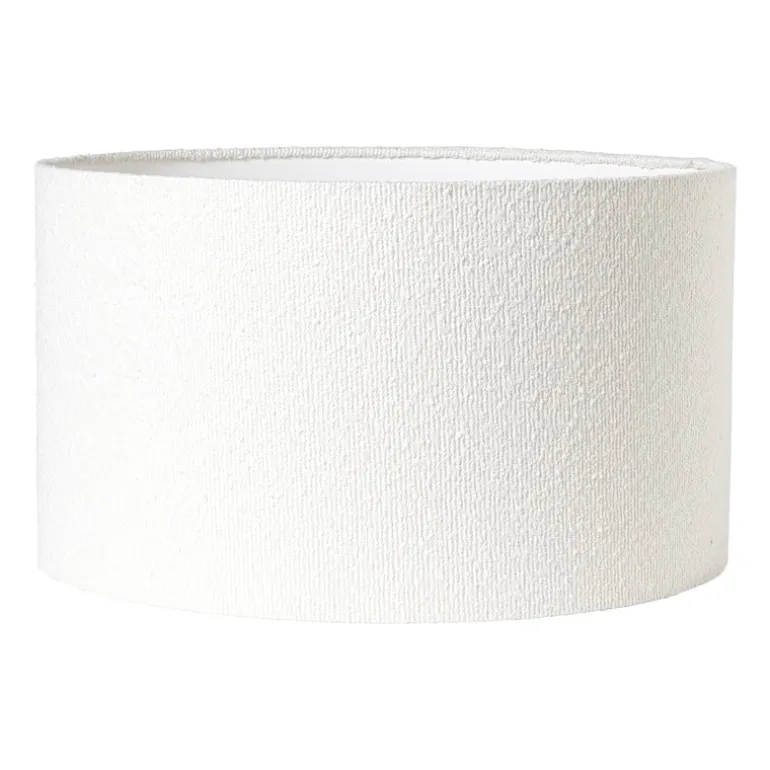 Lampenkap bouclé - wit - ø45x26 cm