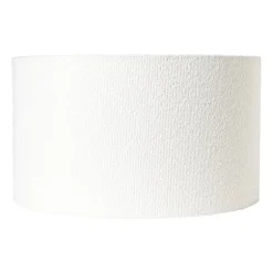 Lampenkap bouclé - wit - ø45x26 cm