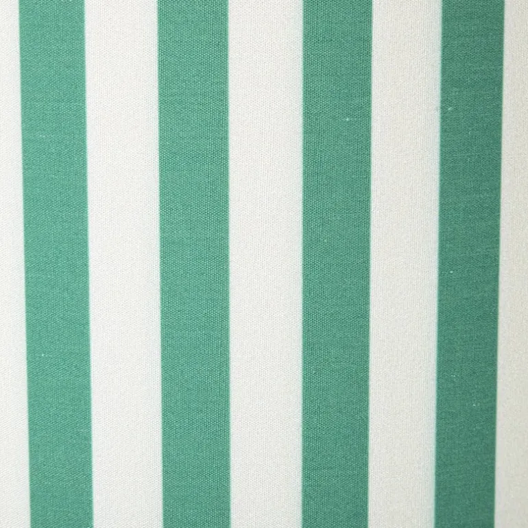 Lampenkap streep - groen/wit - ø24.5x17.5 cm