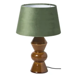 Lampenkap taps middel - groen - ø28x17 cm