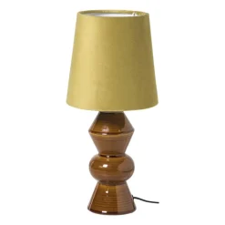 Lampenkap taps mini - geel - ø17x13 cm