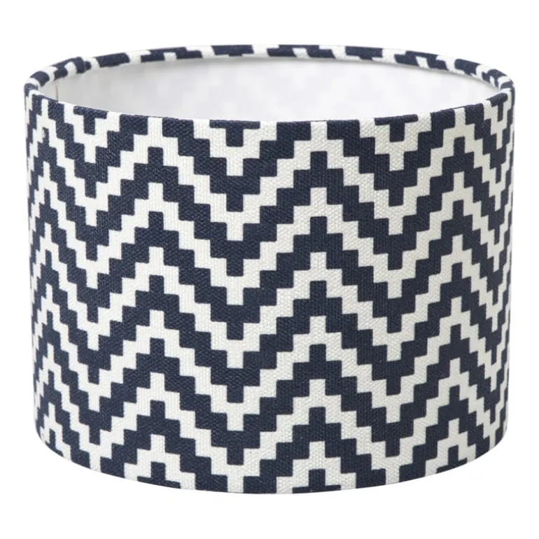 Lampenkap zigzag klein - zwart/wit - ø21x15.5 cm