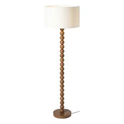 Lampvoet bollen hoog - bruin - ø25x130 cm