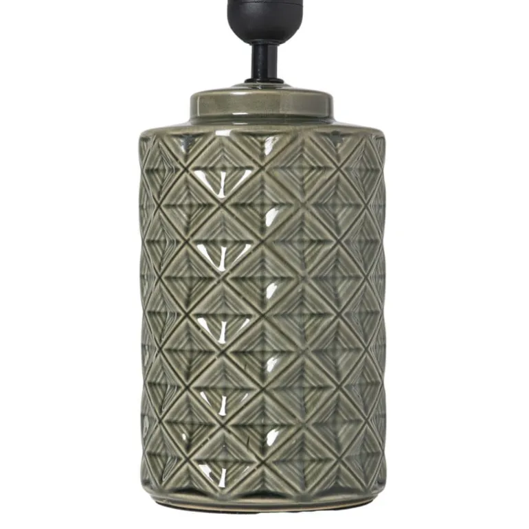 Lampvoet ruit - groen - ø12x20 cm