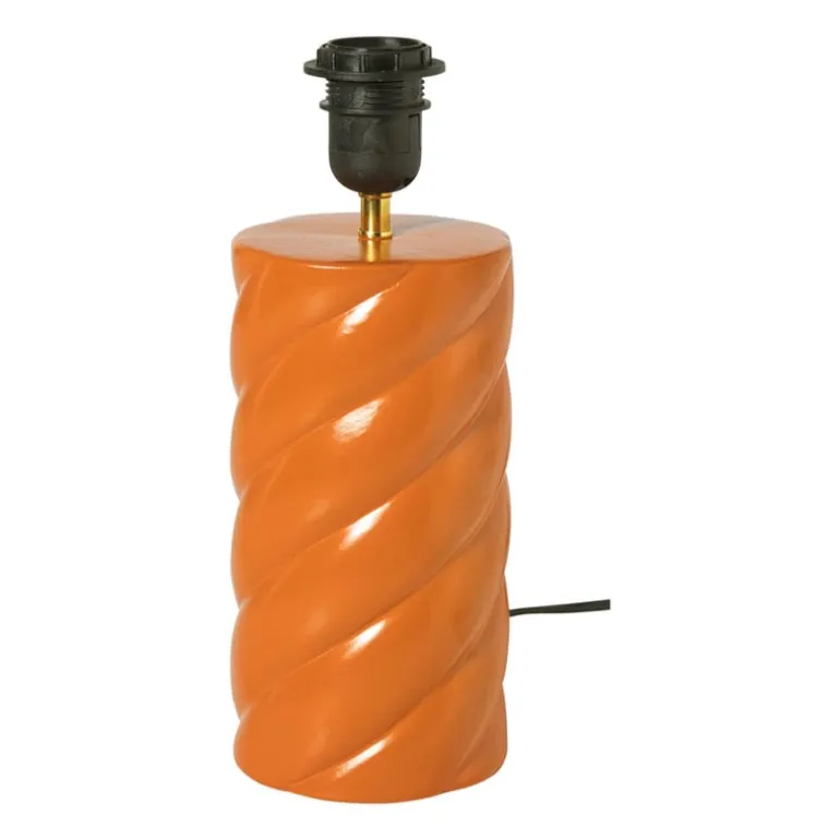 Lampvoet spekje - oranje - ø11x32 cm