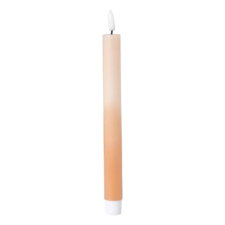 LED dinerkaars duo - bruin/beige - ø2.2x24.5 cm