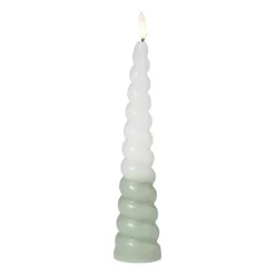 LED dinerkaars swirl - groen - ø5x20 cm