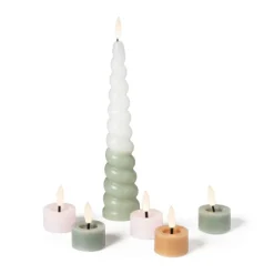 LED dinerkaars swirl - groen - ø5x20 cm